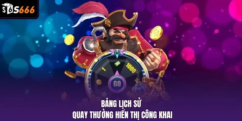 Bảng lịch sử quay thưởng hiển thị công khai