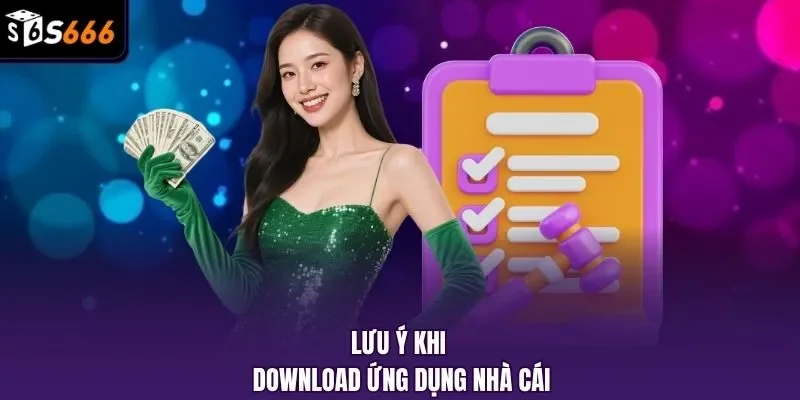 Lưu ý khi download ứng dụng nhà cái